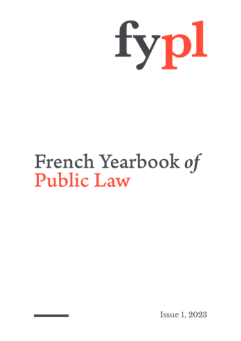 Parution du premier volume du « French Yearbook of Public Law »