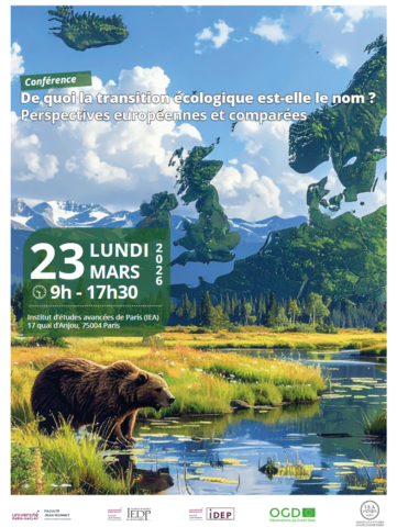Conférence transition écologique 23 mars 2026